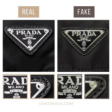 giubbotto prada fake|real prada logo.